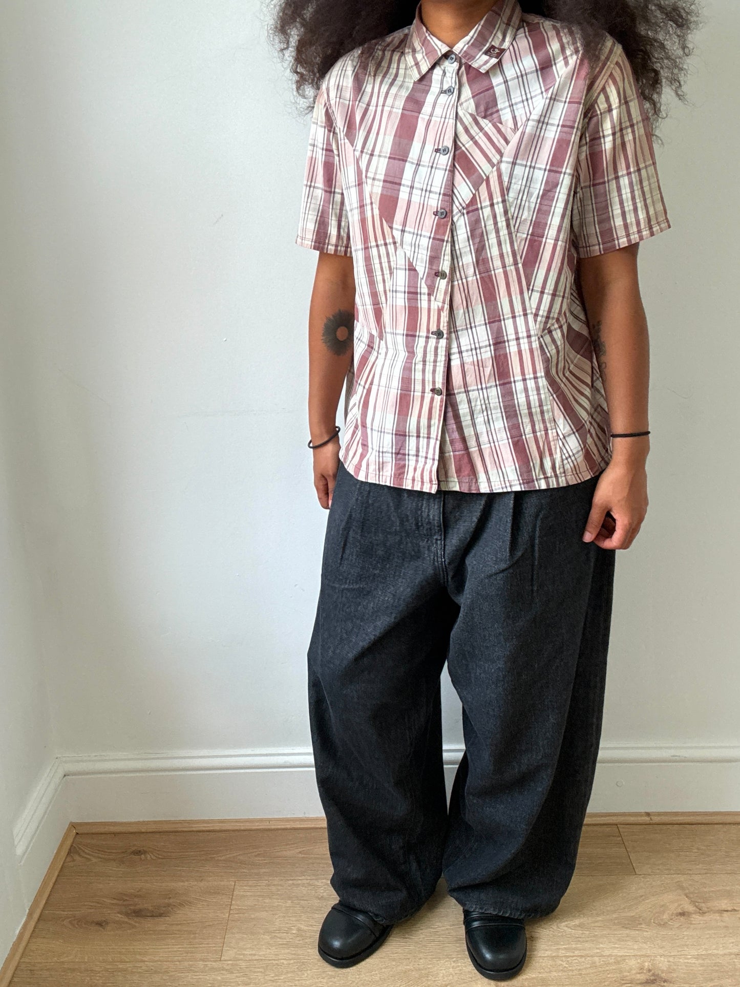 Hai Sporting Gear 70s/80s Fractal Plaid Shirt