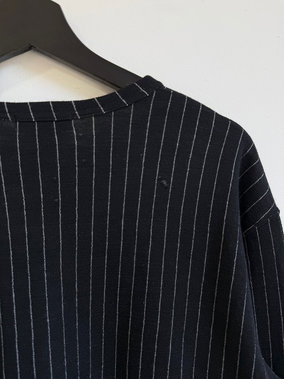 Comme des Garçons Homme Plus AW09 Leopard Fur Pinstripe Knitwear