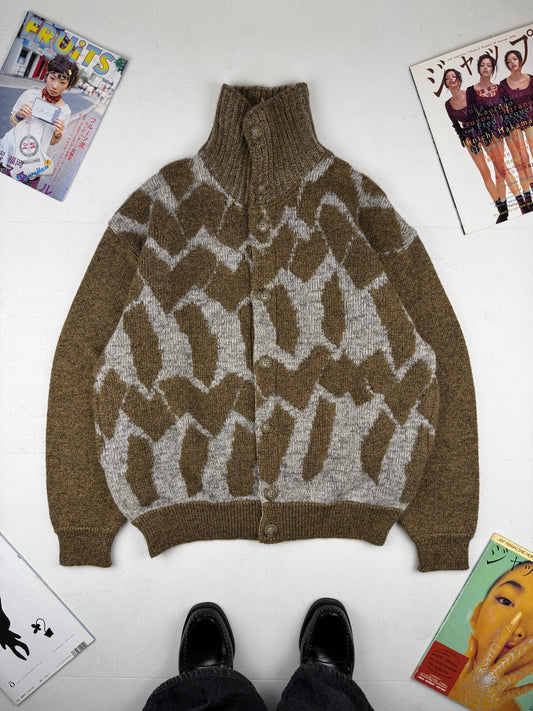 Issey Miyake Rare 80s 3D Knit Cardigan