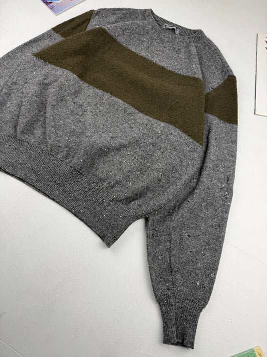 Issey Miyake 80s Colour Block Knit Sweater