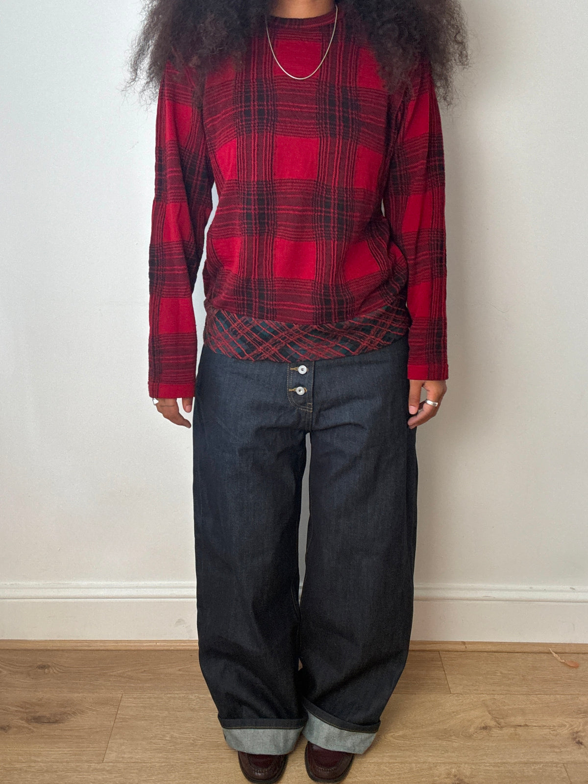 Comme des Garçons Homme aw01 Tartan Knit Jumper