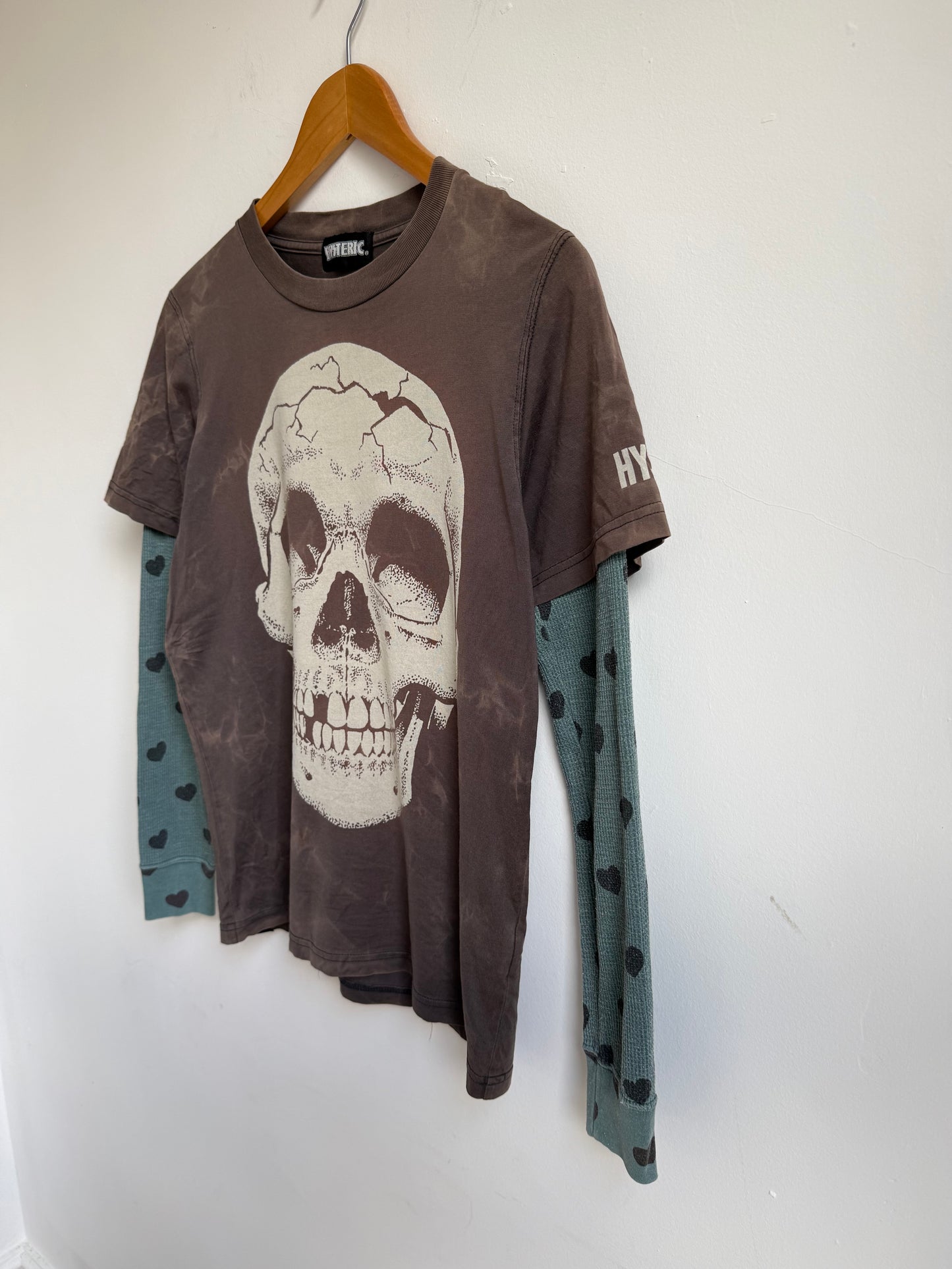 Hysteric Glamour Double-Layered Skull T-shirt