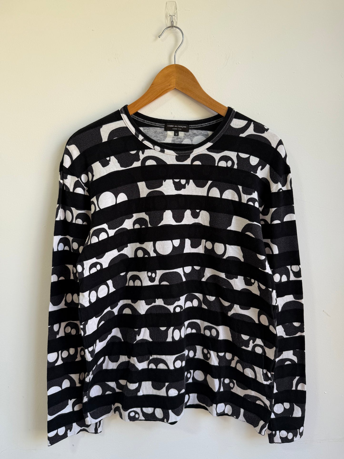 Comme des Garcons  Homme Plus AD2010 Skull Striped L/S Tee