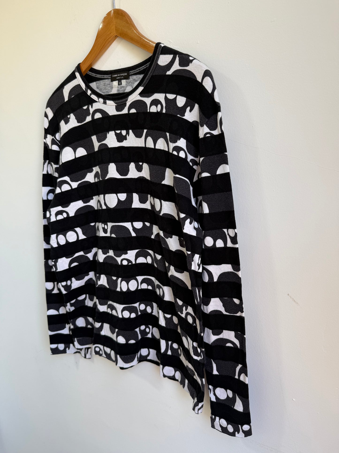 Comme des Garcons  Homme Plus AD2010 Skull Striped L/S Tee