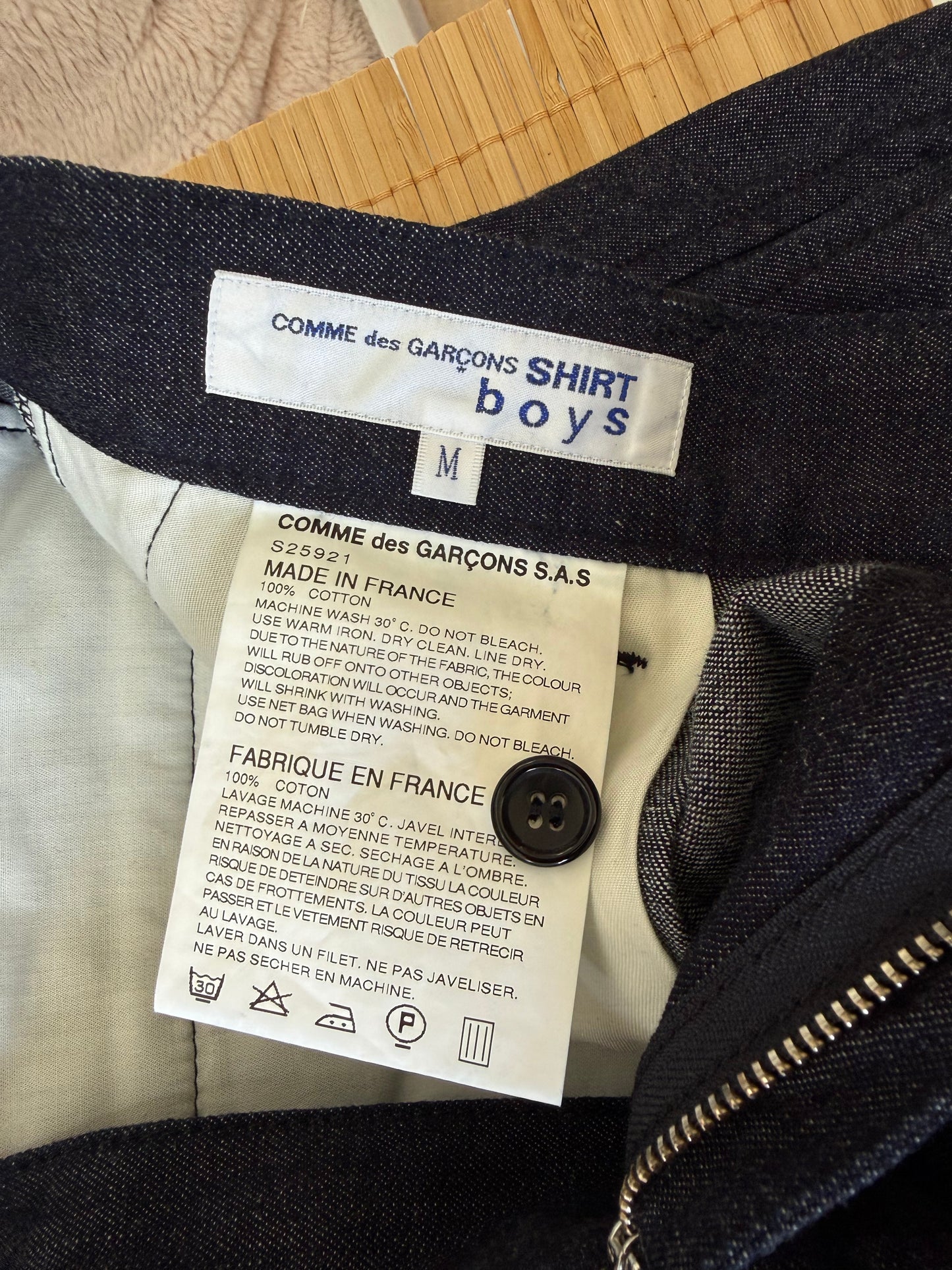 Comme des Garçons SHIRT boys Blue Denim Shorts