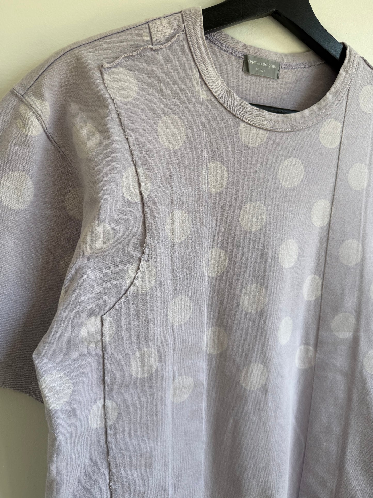 Comme des Garcons Homme SS00 Lilac Polkadot Tshirt