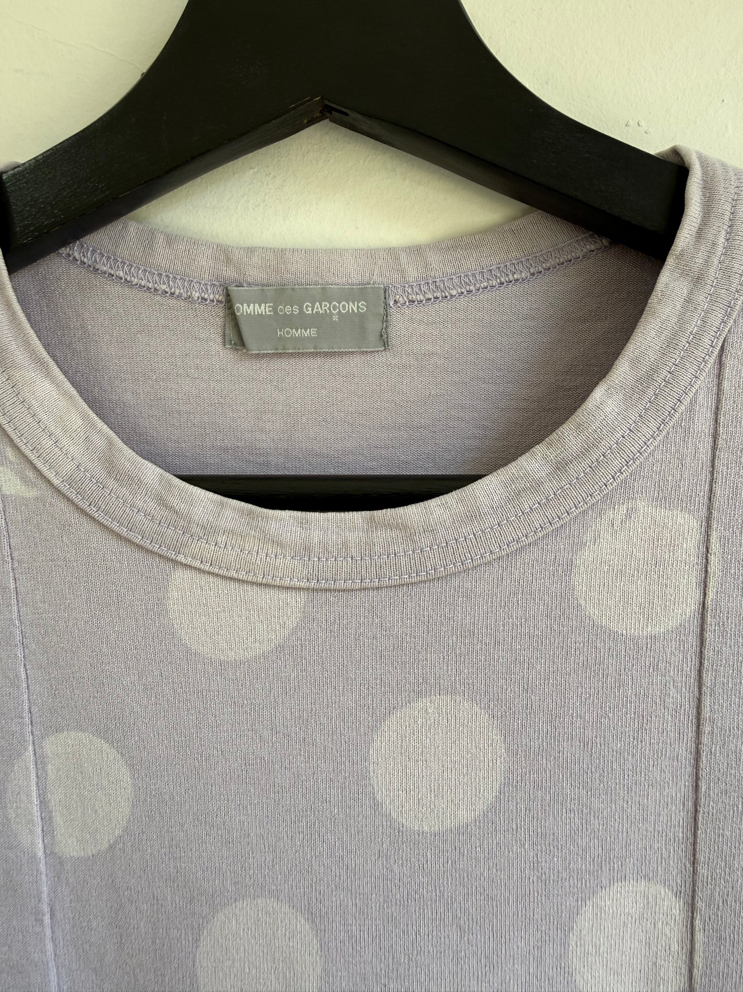 Comme des Garcons Homme SS00 Lilac Polkadot Tshirt