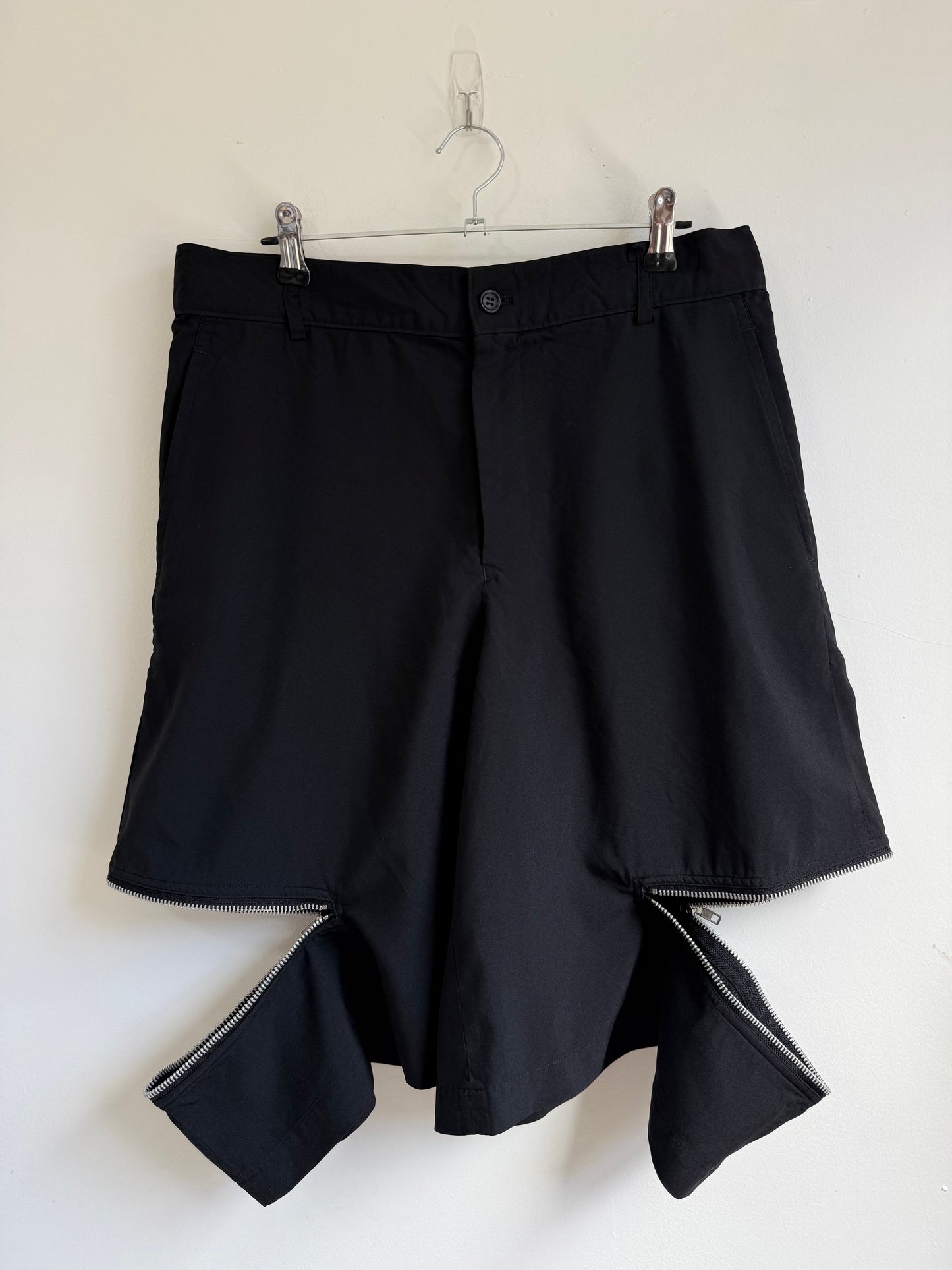 Comme des Garçons BLACK Zip Shorts