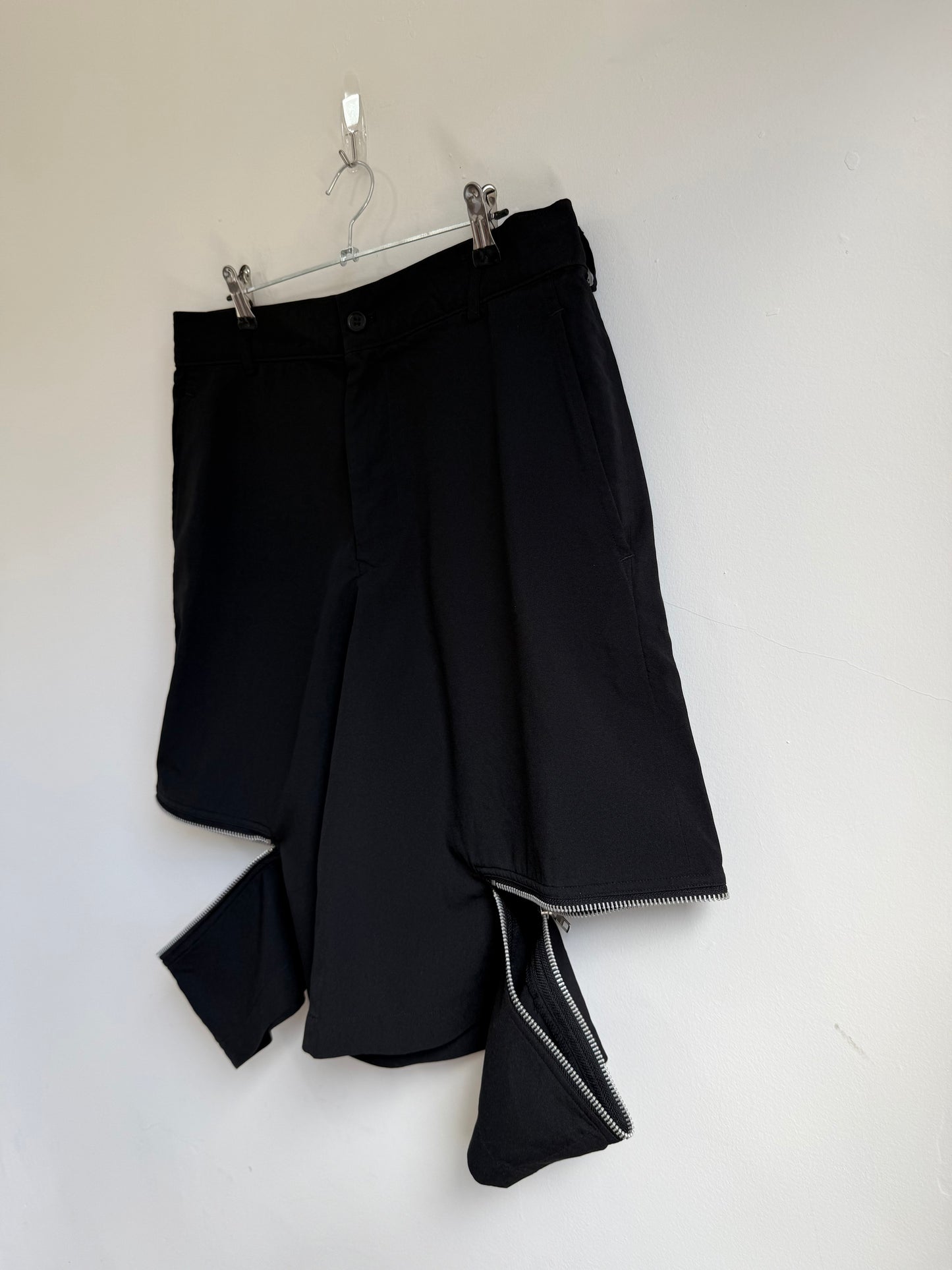 Comme des Garçons BLACK Zip Shorts