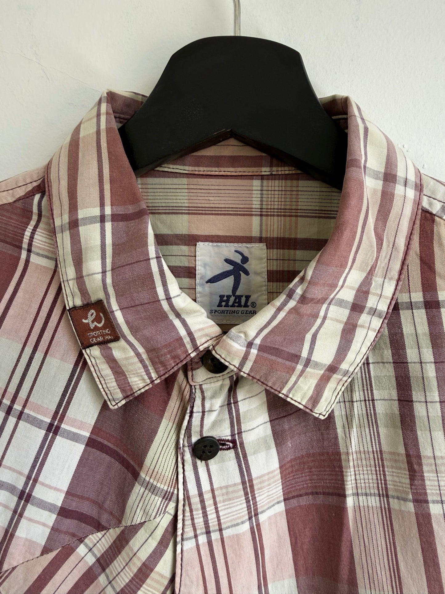 Hai Sporting Gear 70s/80s Fractal Plaid Shirt
