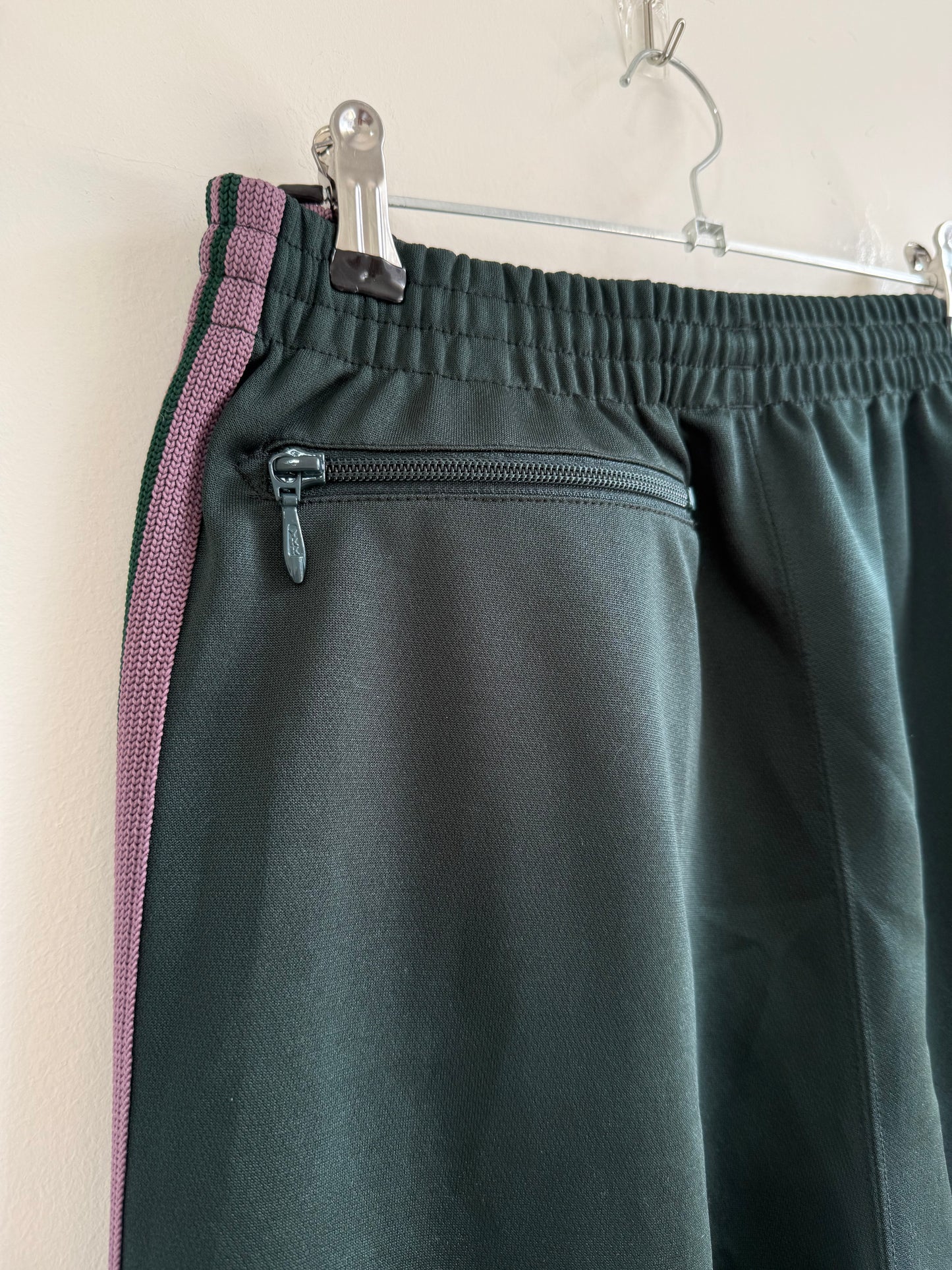 Needles H.D Trackpants - Forest Green /Pink