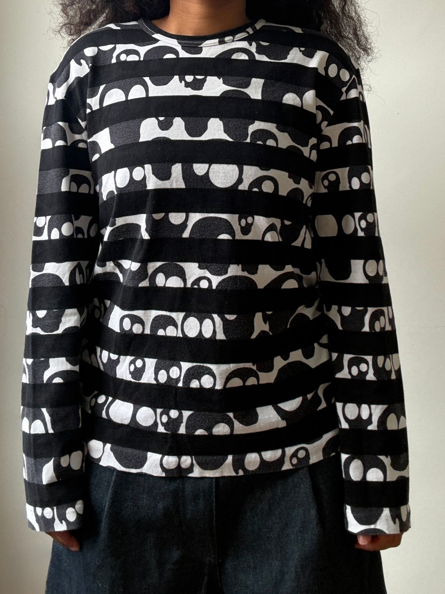 Comme des Garcons  Homme Plus AD2010 Skull Striped L/S Tee