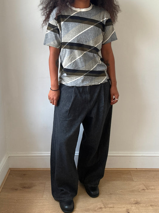 Y’s For Men Abstract Diagonal Stripe T-shirt