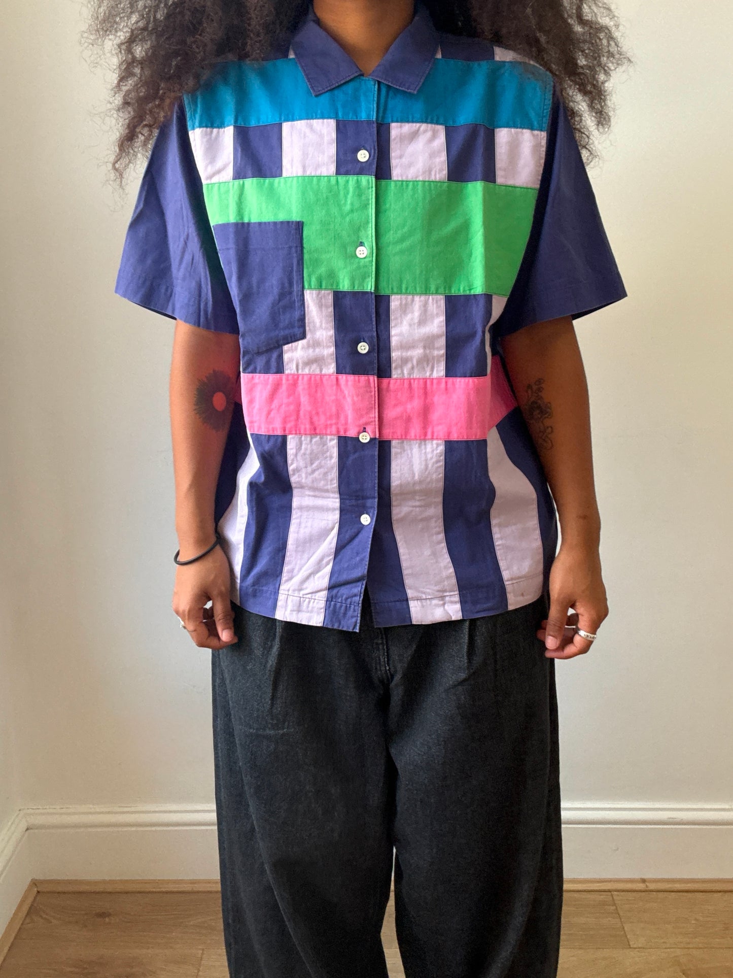 Comme des Garcons Homme Plus AD1999 Multicolor Patchwork Shirt