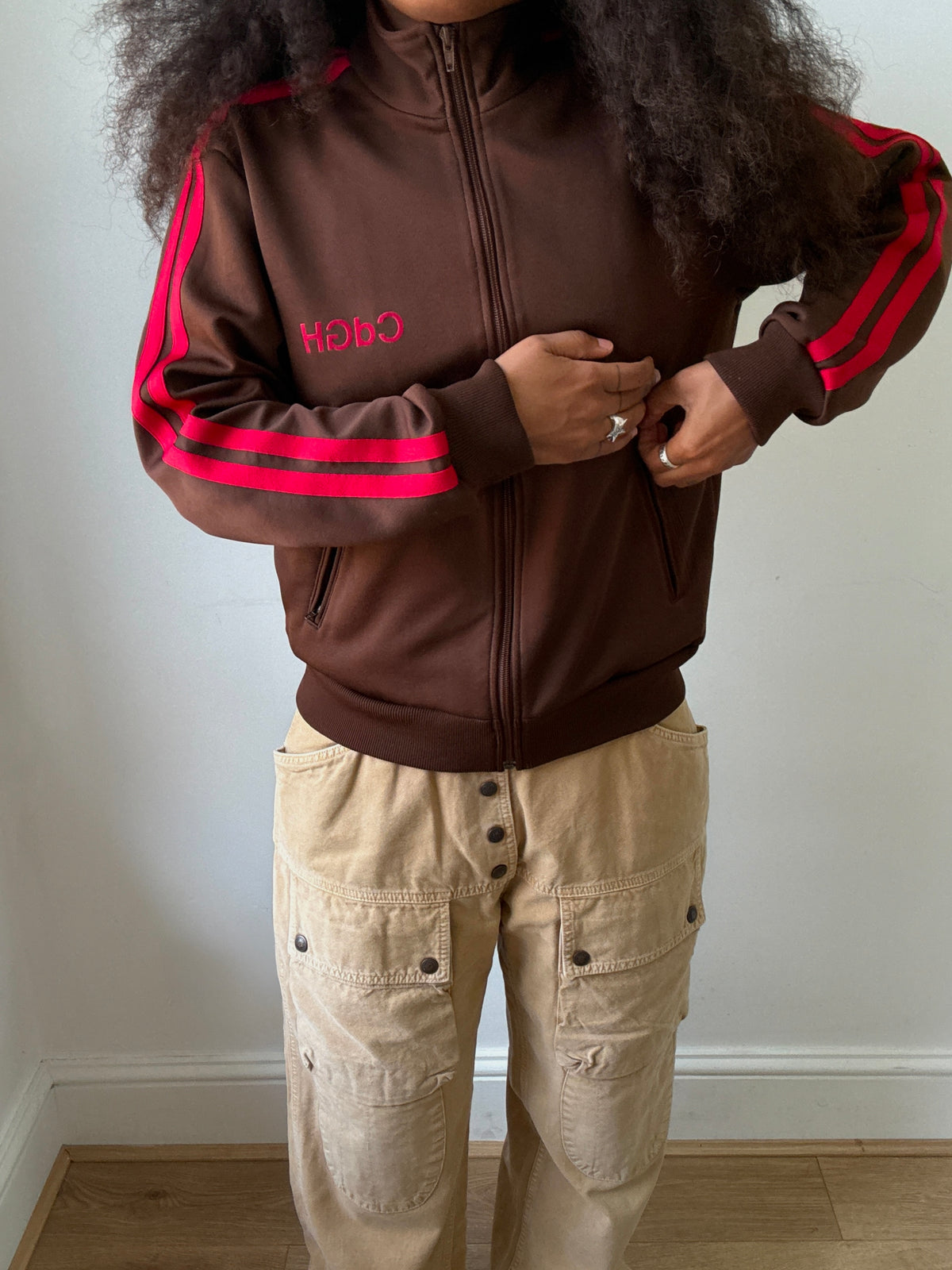 Comme des Garçons Homme AW2002 Brown Track Jacket