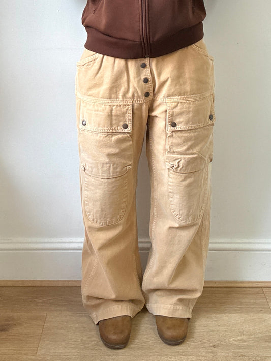 Kapital Multi-Pocket Double Knee Cargo Pants