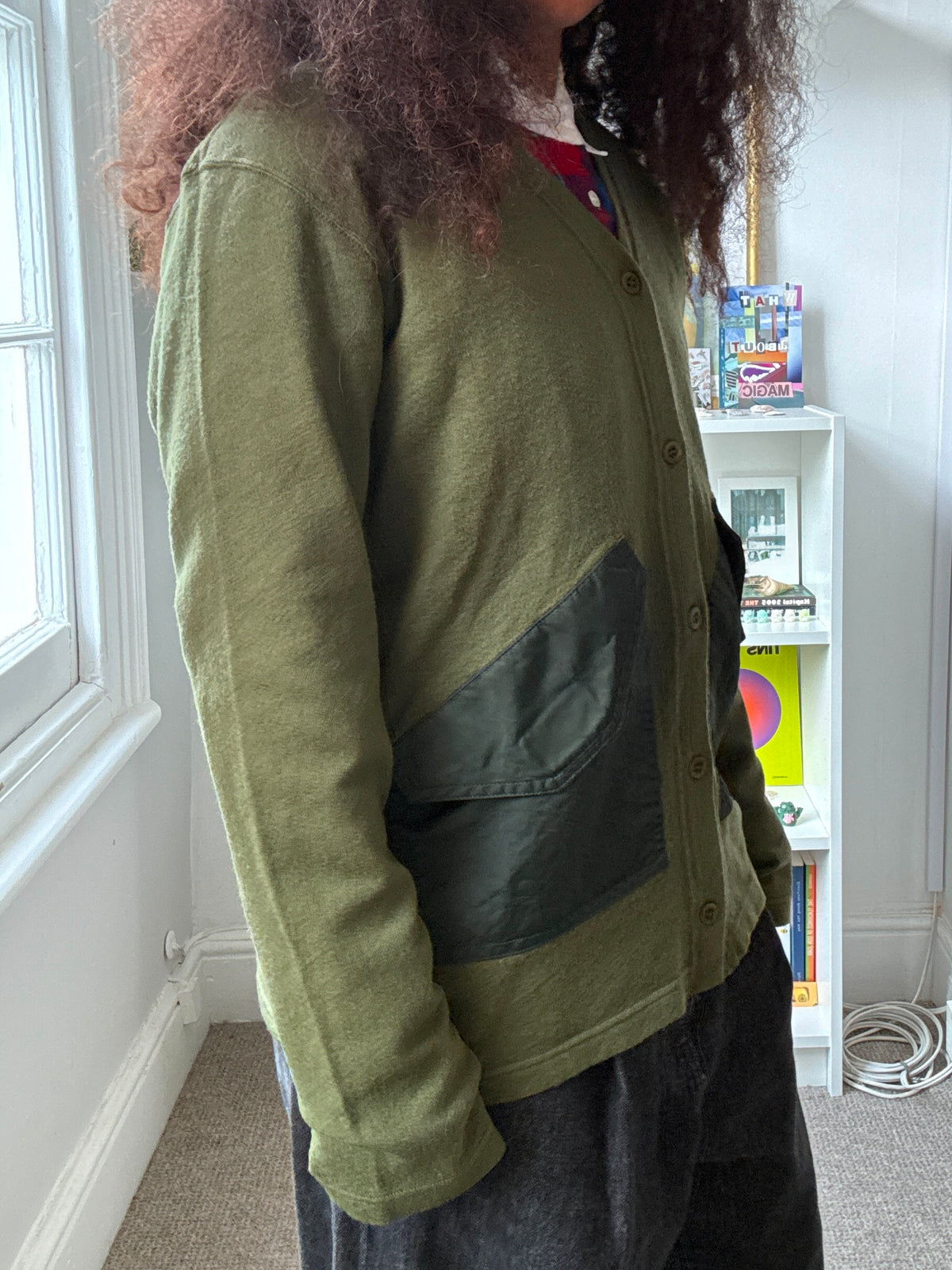 Comme des Garçons Homme aw16 Nylon Pocket Cardigan