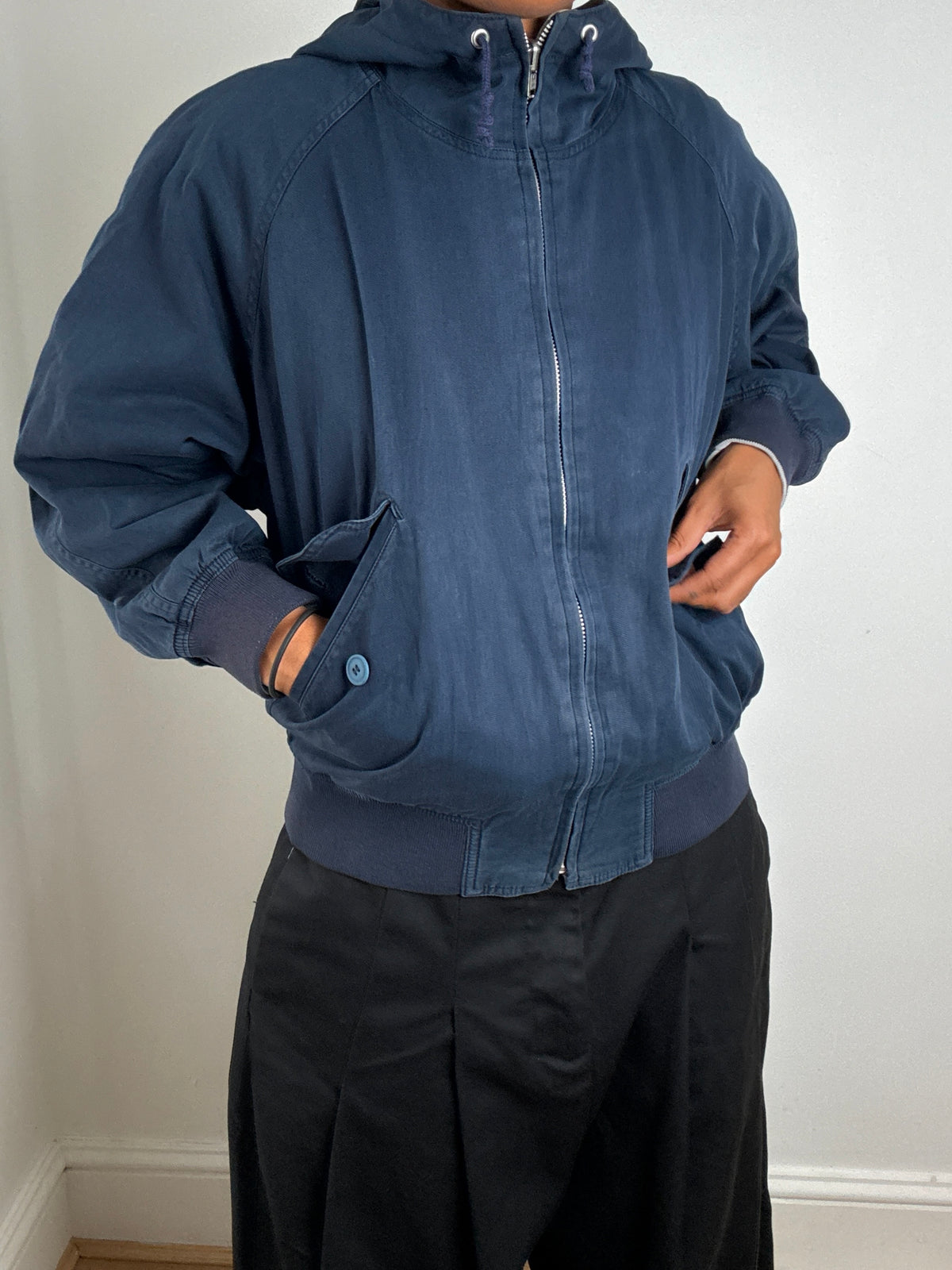 Issey Sport 80s Reversible Hooded Bomber Jacket