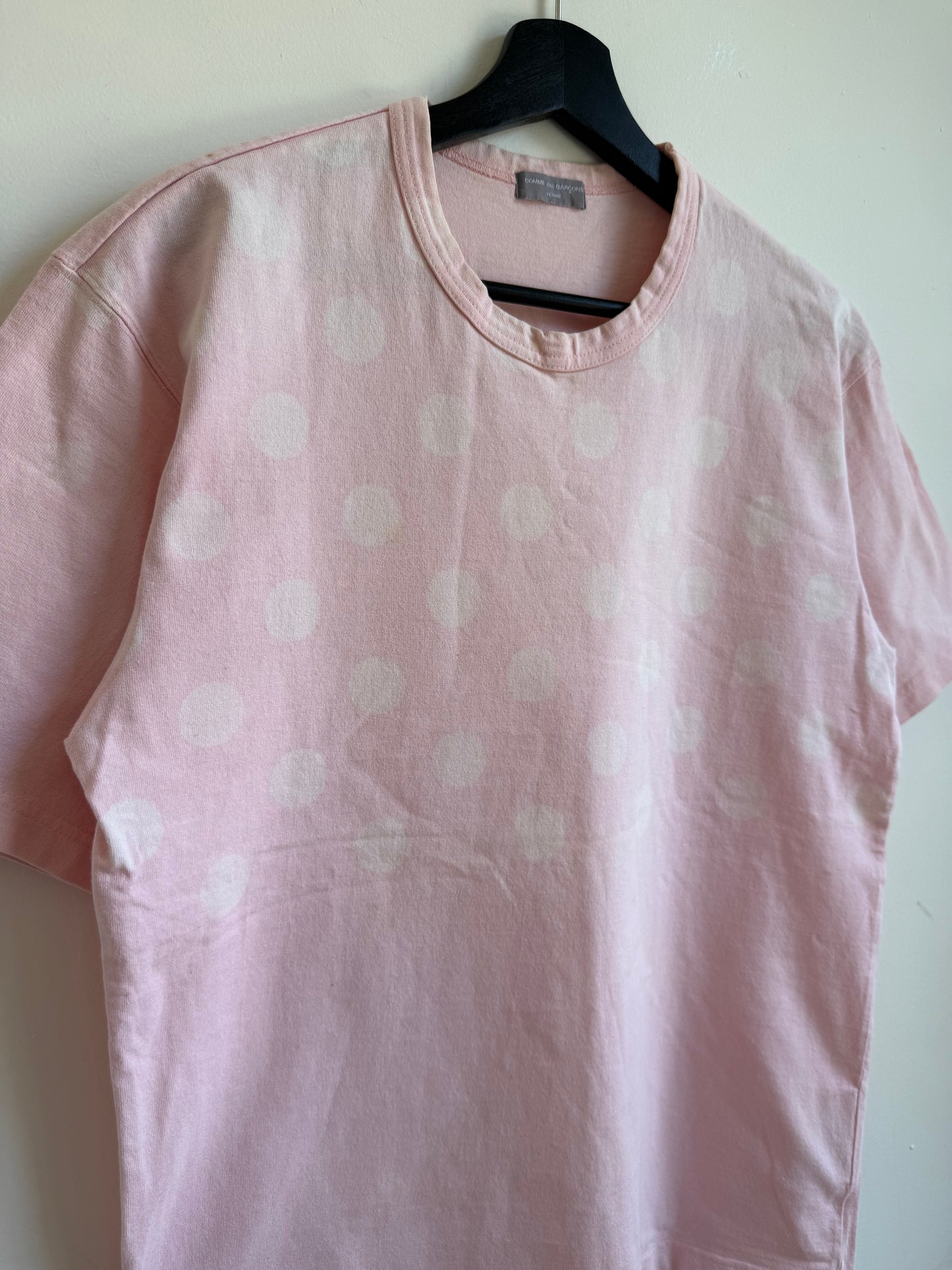 Comme des Garçons  Homme ss01 Pink Polkadot Tshirt