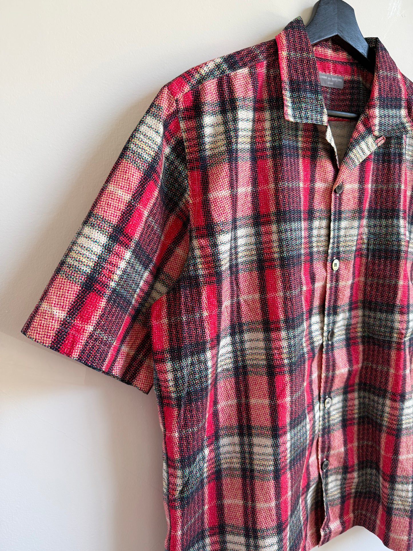 Comme des Garçons  Homme AD2002 Halftone Plaid Shirt