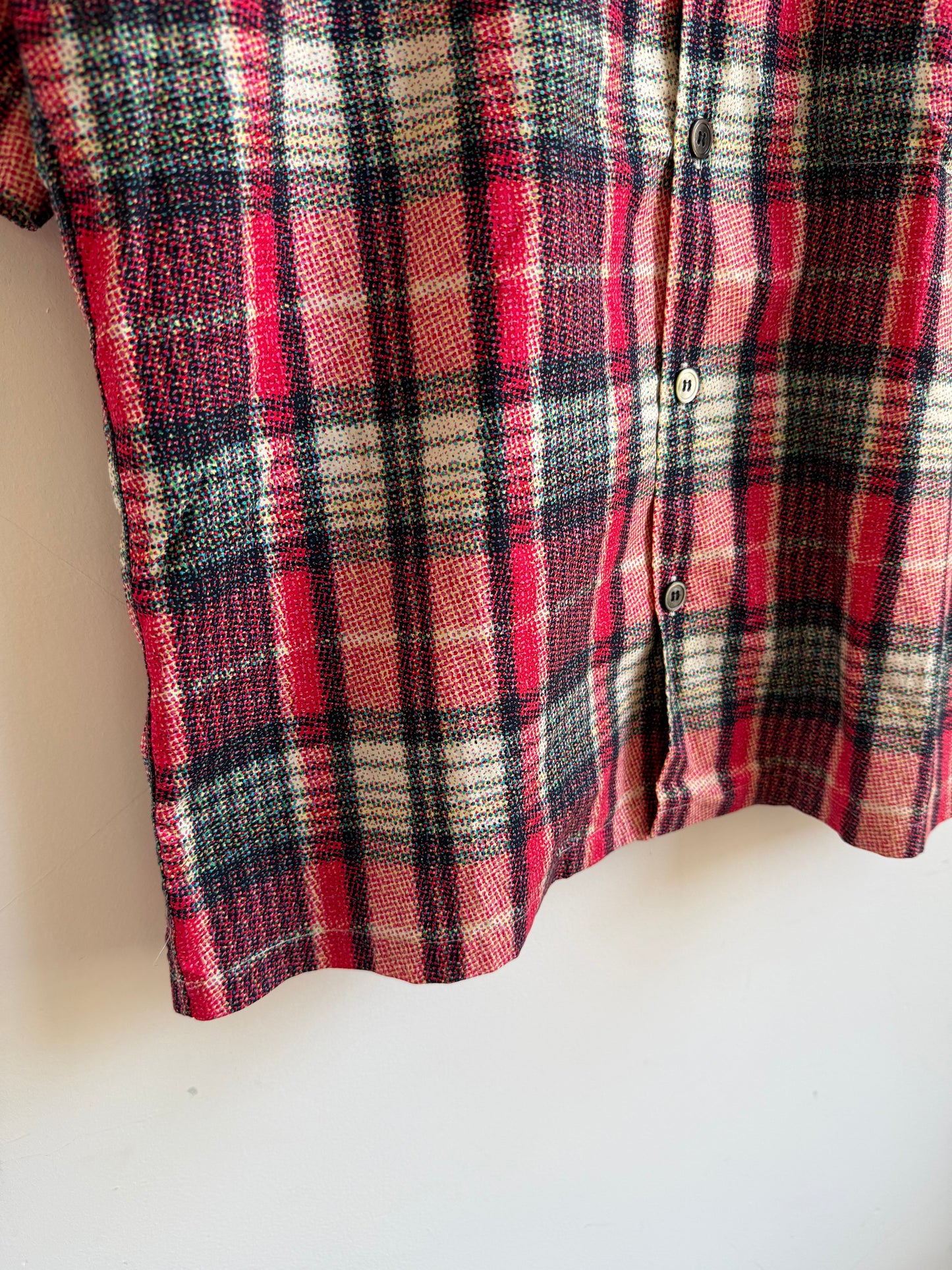 Comme des Garçons  Homme AD2002 Halftone Plaid Shirt