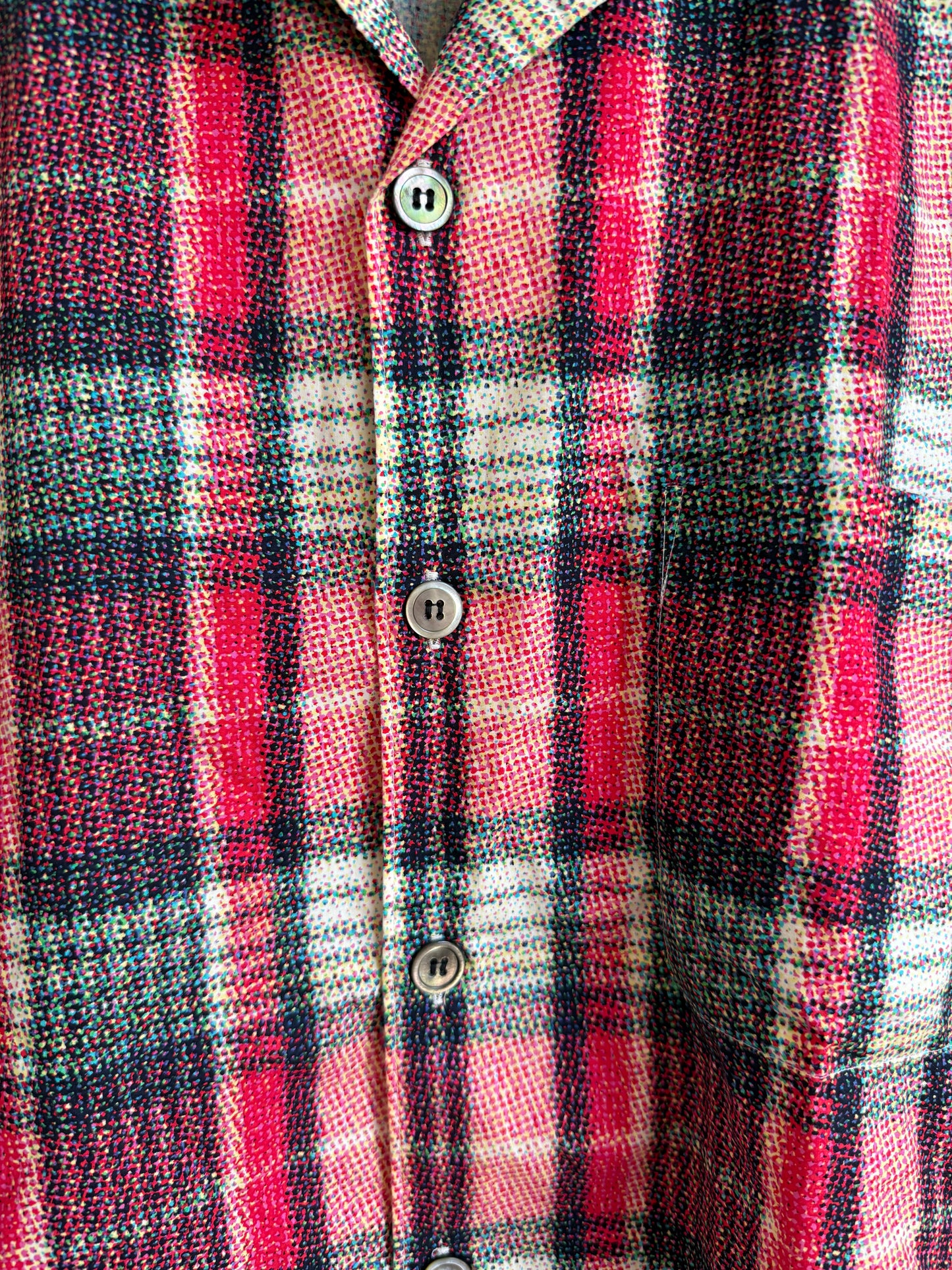 Comme des Garçons  Homme AD2002 Halftone Plaid Shirt
