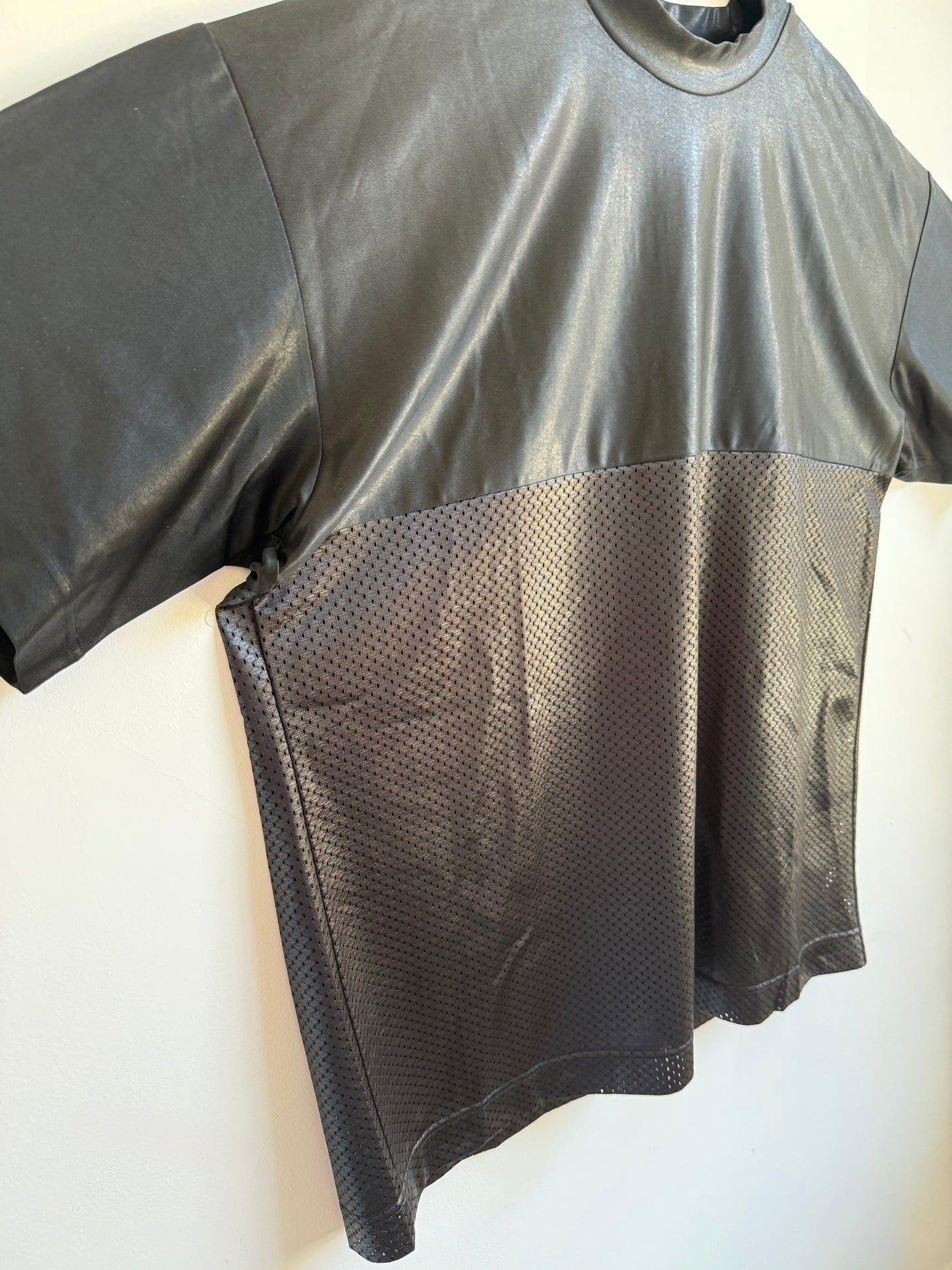 Issey Miyake 94ss Mesh Panel Football Jersey