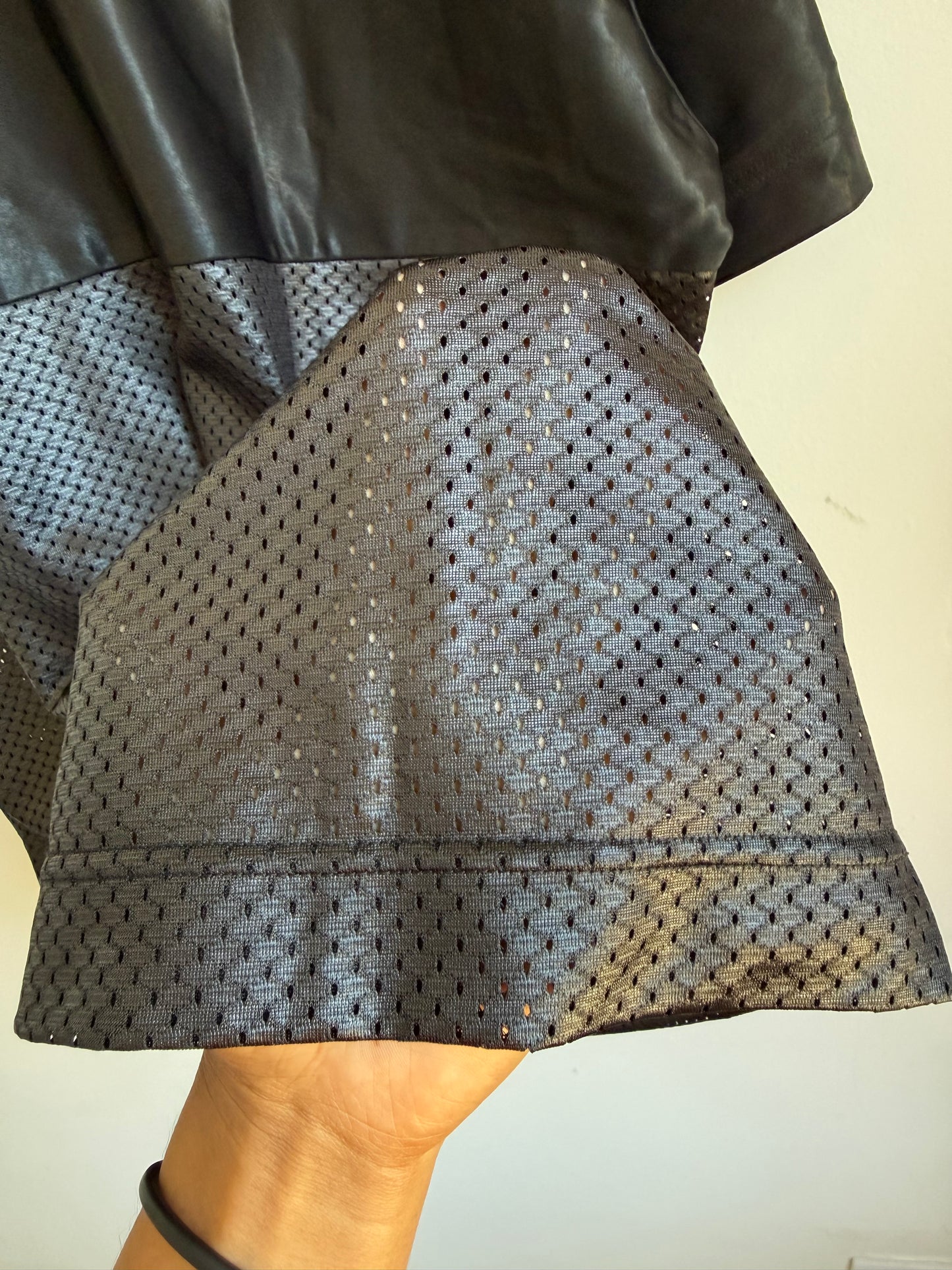 Issey Miyake 94ss Mesh Panel Football Jersey