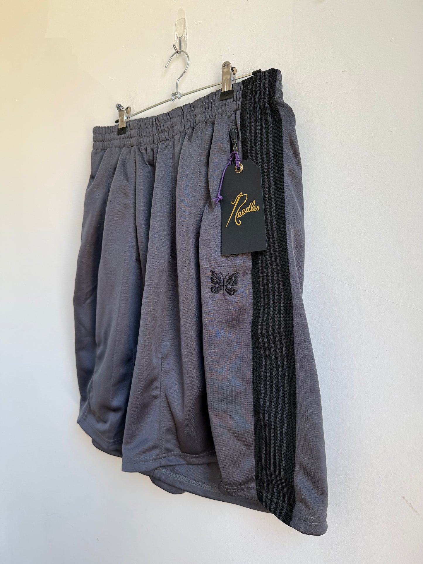 Needles x Beaver Poly Smooth H.D Track Shorts
