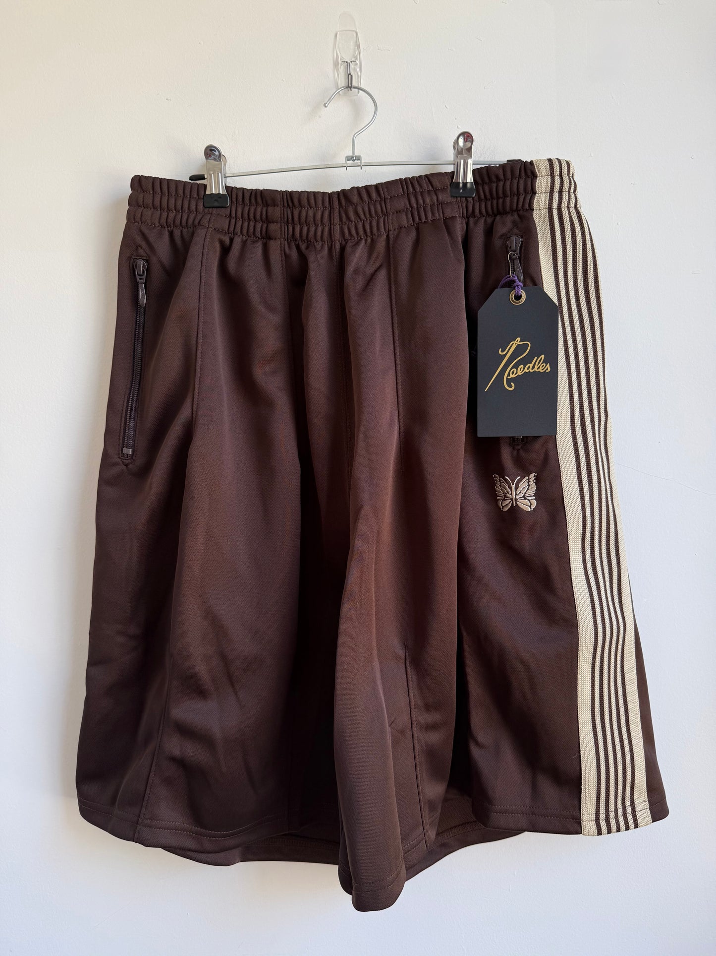 Needles x Beaver Poly Smooth H.D Track Shorts