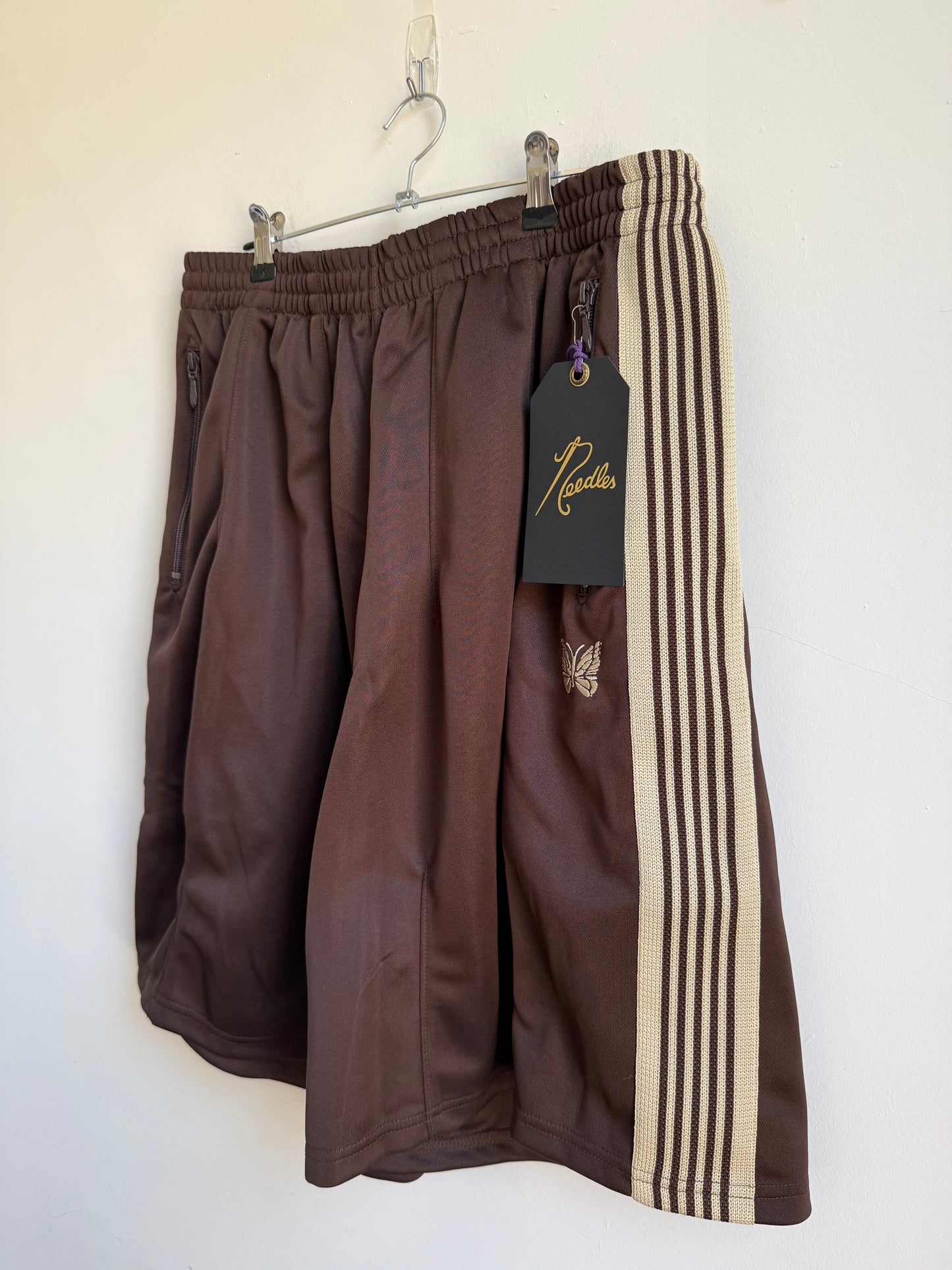 Needles x Beaver Poly Smooth H.D Track Shorts