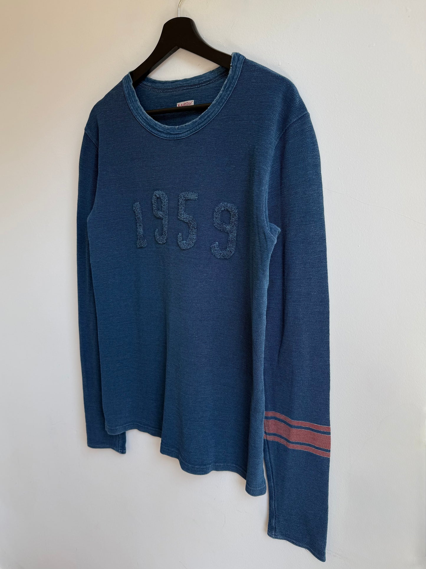 Kapital “1959” Indigo Dyed Long Sleeve Tee