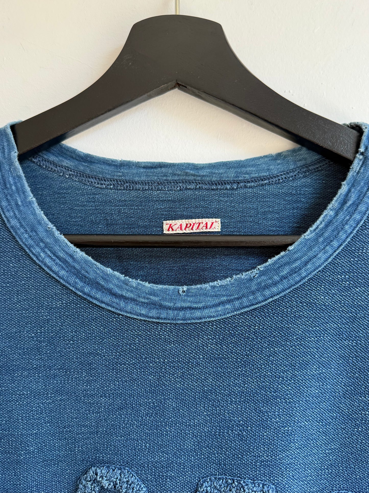 Kapital “1959” Indigo Dyed Long Sleeve Tee