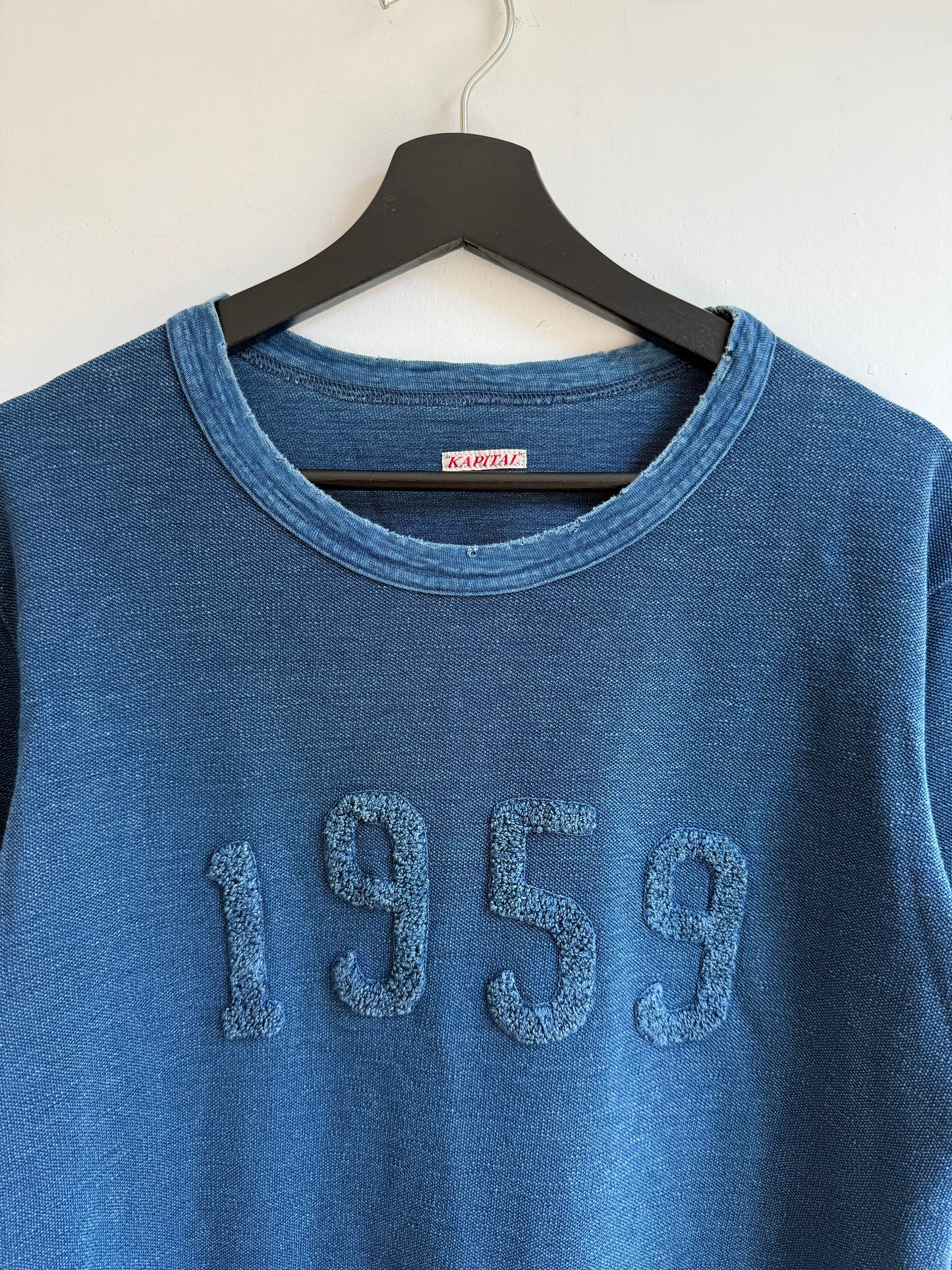 Kapital “1959” Indigo Dyed Long Sleeve Tee