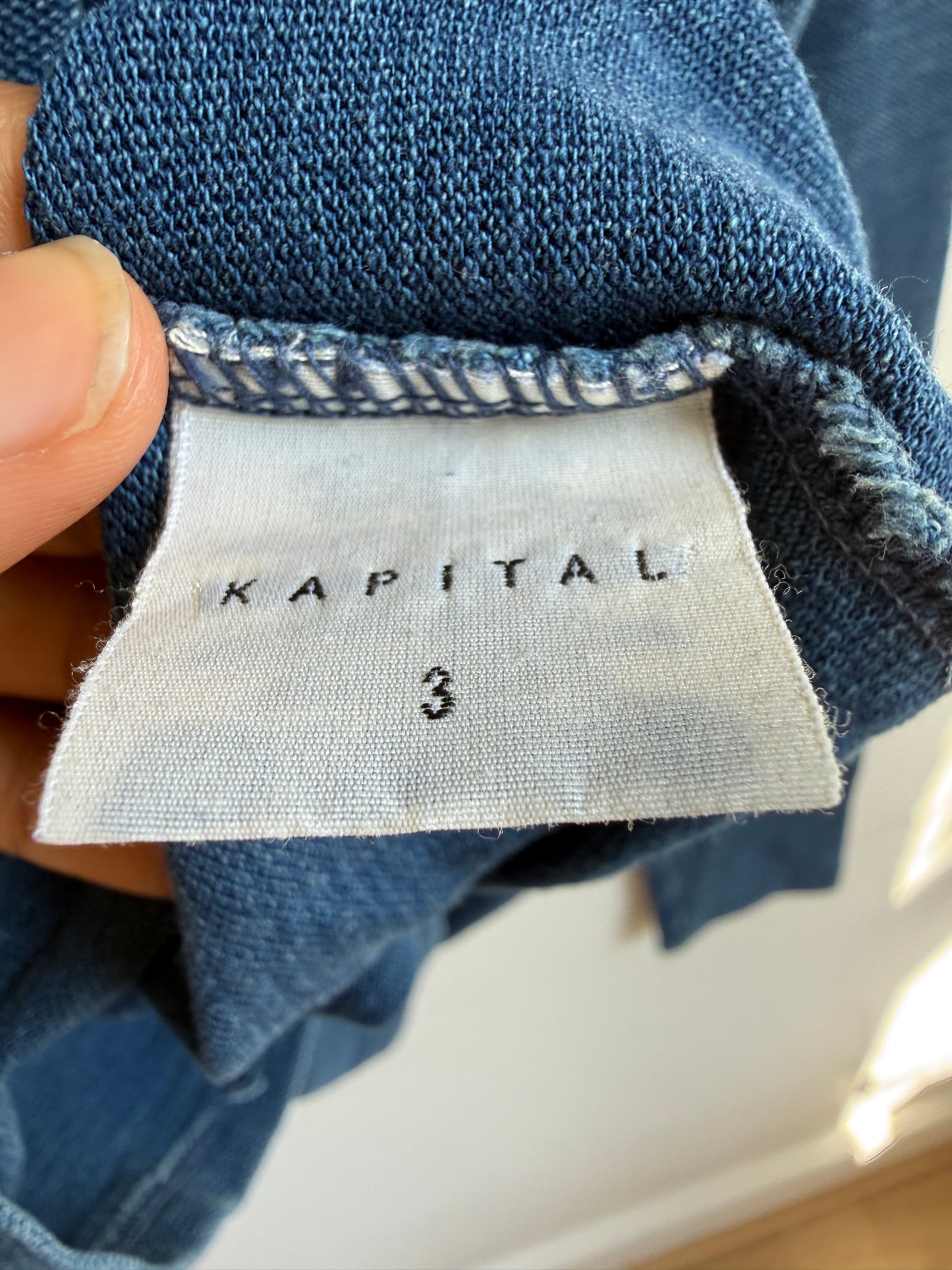 Kapital “1959” Indigo Dyed Long Sleeve Tee
