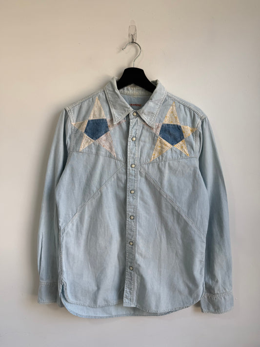 Kapital Star Patchwork Denim Western Shirt
