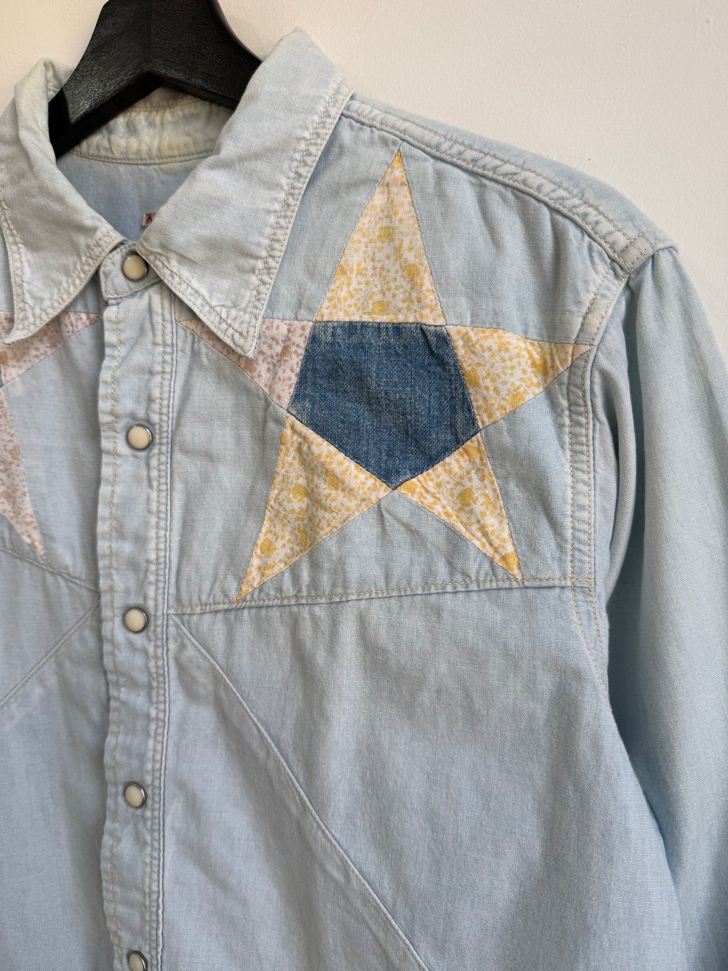 Kapital Star Patchwork Denim Western Shirt