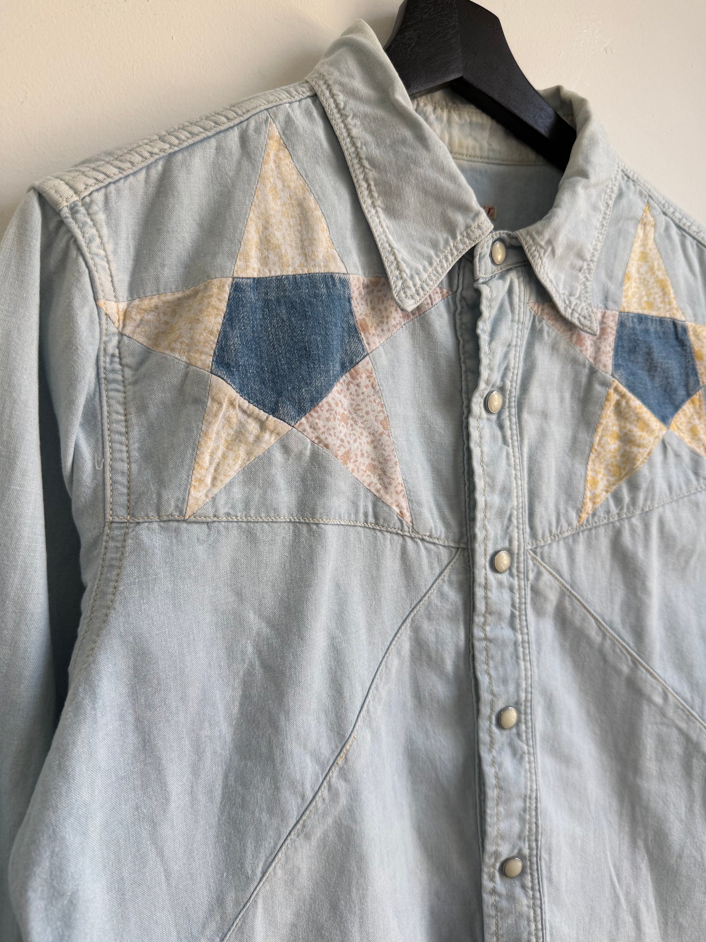 Kapital Star Patchwork Denim Western Shirt