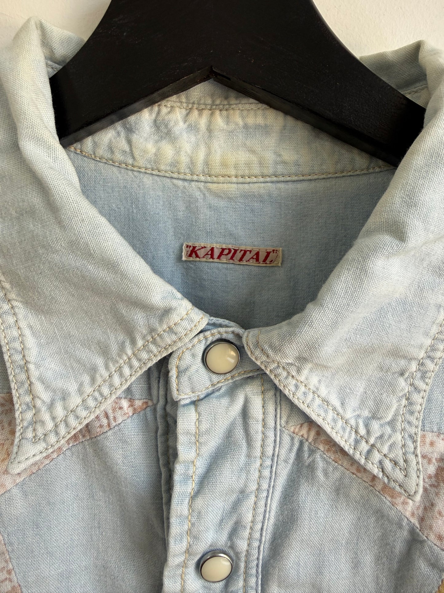 Kapital Star Patchwork Denim Western Shirt