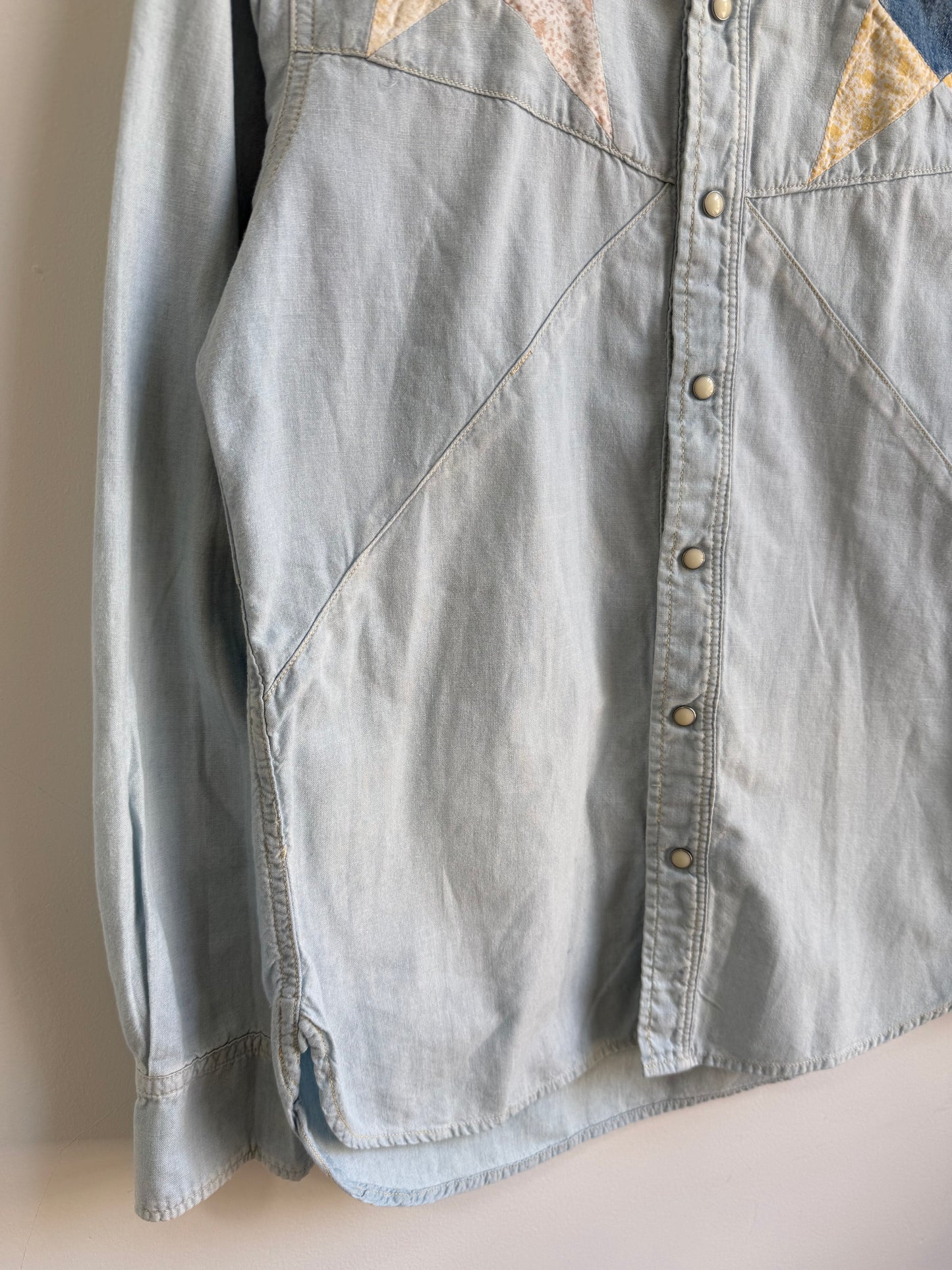 Kapital Star Patchwork Denim Western Shirt