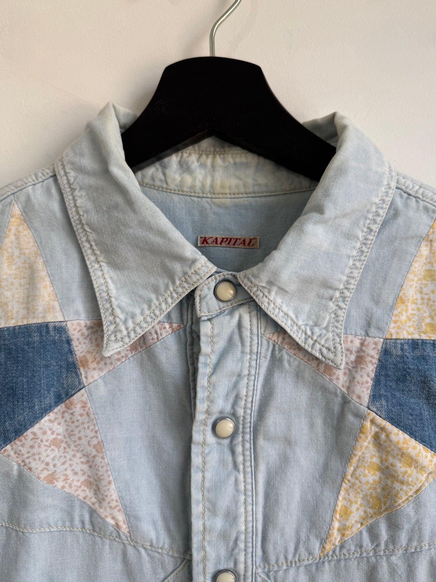 Kapital Star Patchwork Denim Western Shirt