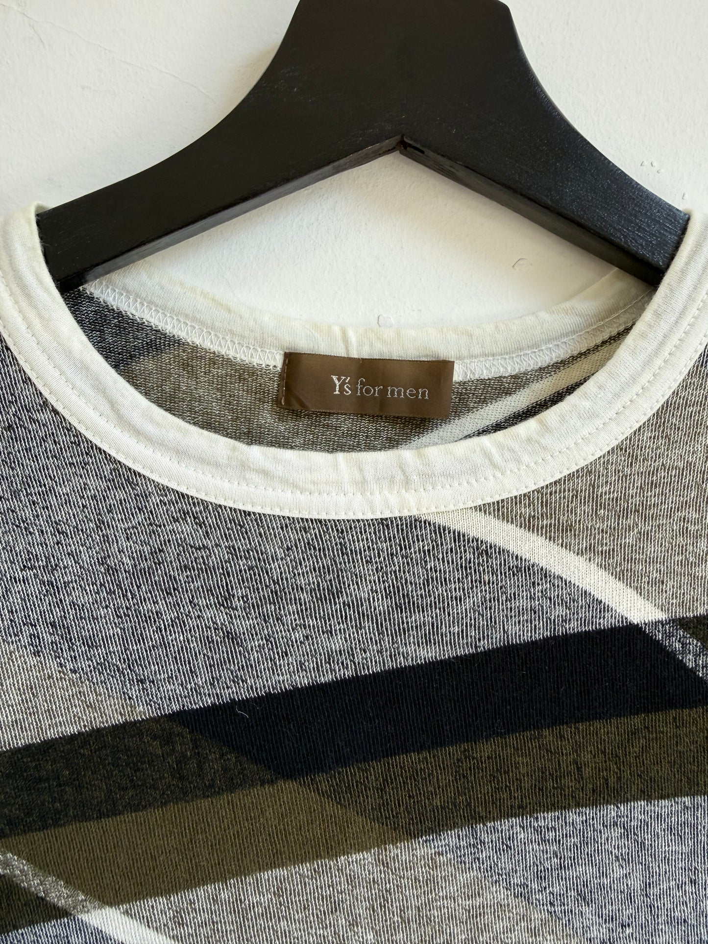 Y’s For Men Abstract Diagonal Stripe T-shirt