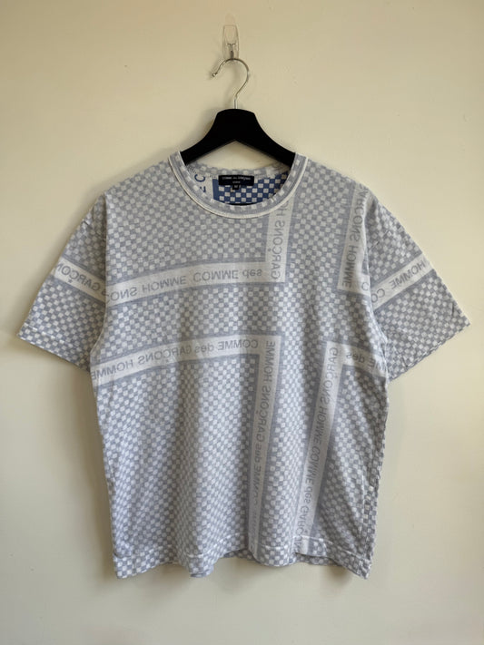 Comme des Garçons  Homme ss04 Reverse-Print Checkerboard Logo Tshirt