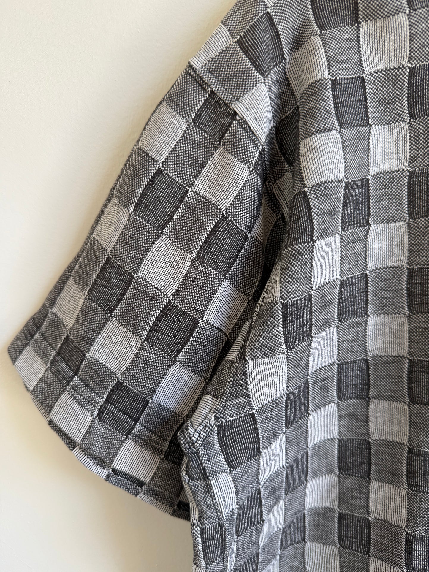 Comme des Garcons Homme 90s/00s Checkerboard Knit Polo