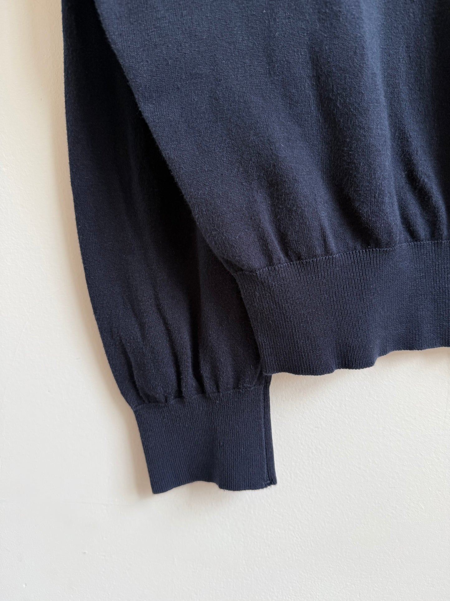 Issey Miyake Men AW91 Navy Polo Knit Sweater