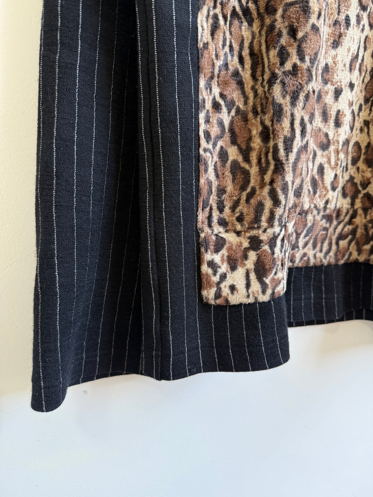 Comme des Garçons Homme Plus AW09 Leopard Fur Pinstripe Knitwear
