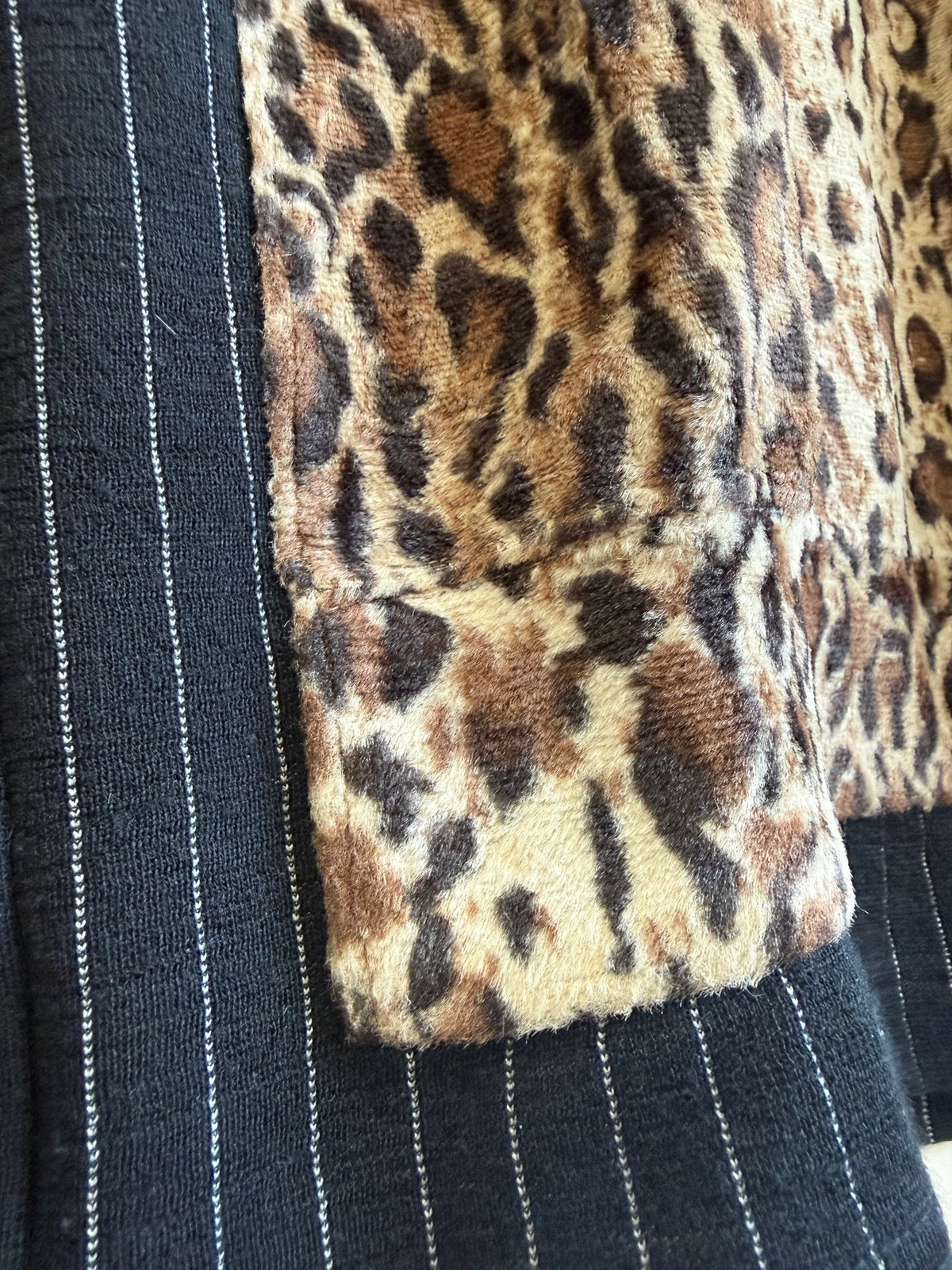Comme des Garçons Homme Plus AW09 Leopard Fur Pinstripe Knitwear