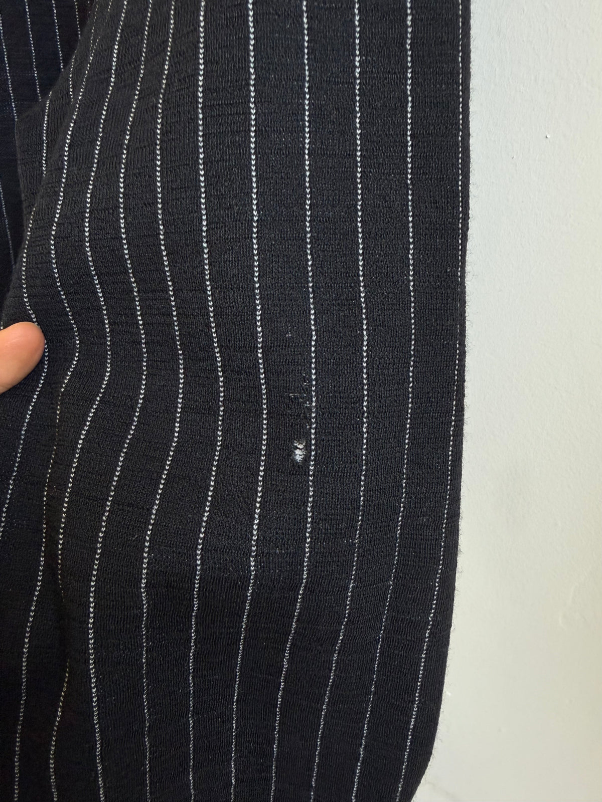 Comme des Garçons Homme Plus AW09 Leopard Fur Pinstripe Knitwear