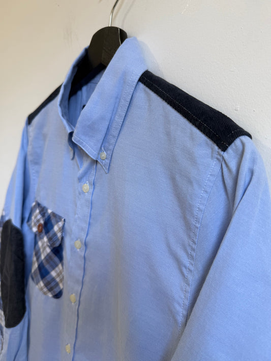eYe Junya Watanabe MAN AW09 Plaid/ Elbow Patchwork Shirt