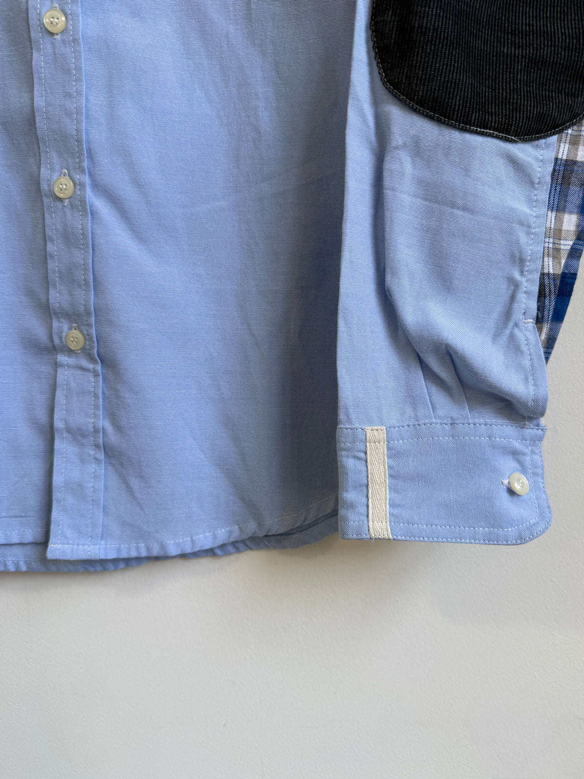 eYe Junya Watanabe MAN AW09 Plaid/ Elbow Patchwork Shirt